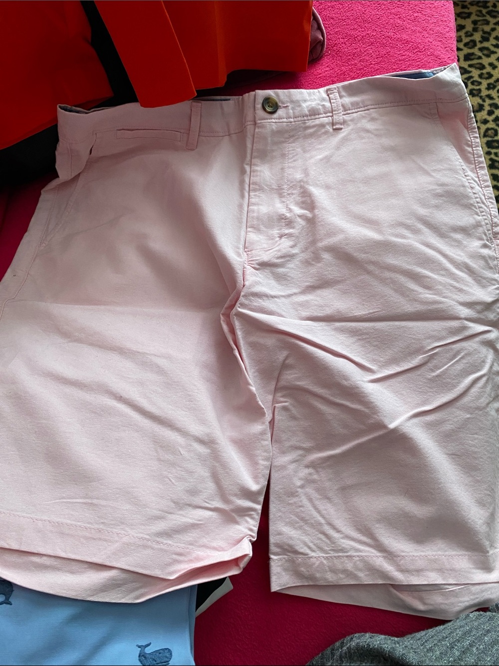 Merona Light Pink Flat Front Cotton-Blend Shorts